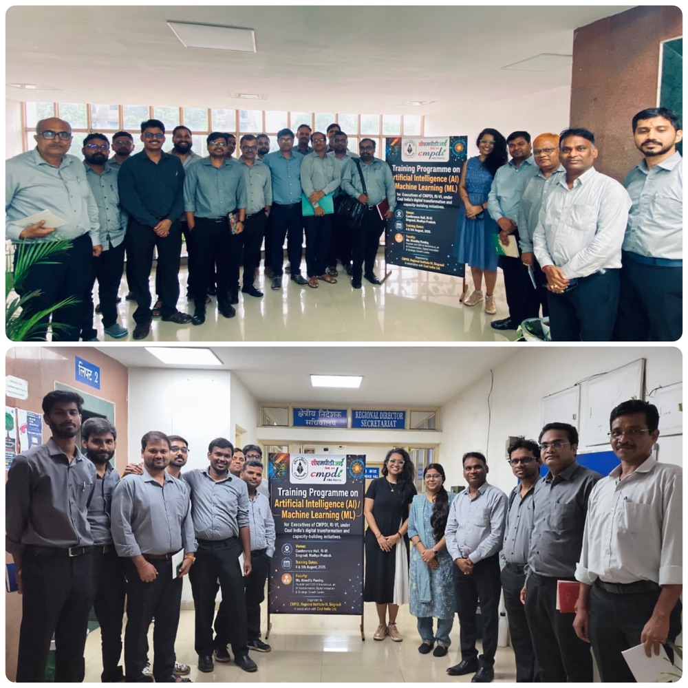 Group photos with CMPDI RI-VI Singrauli participants