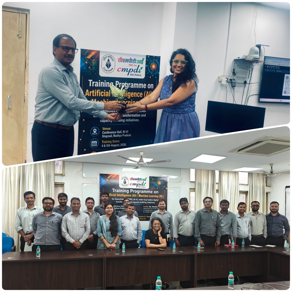 Felicitation and AI Envisioning session for CMPDI RI-VI Singrauli executives