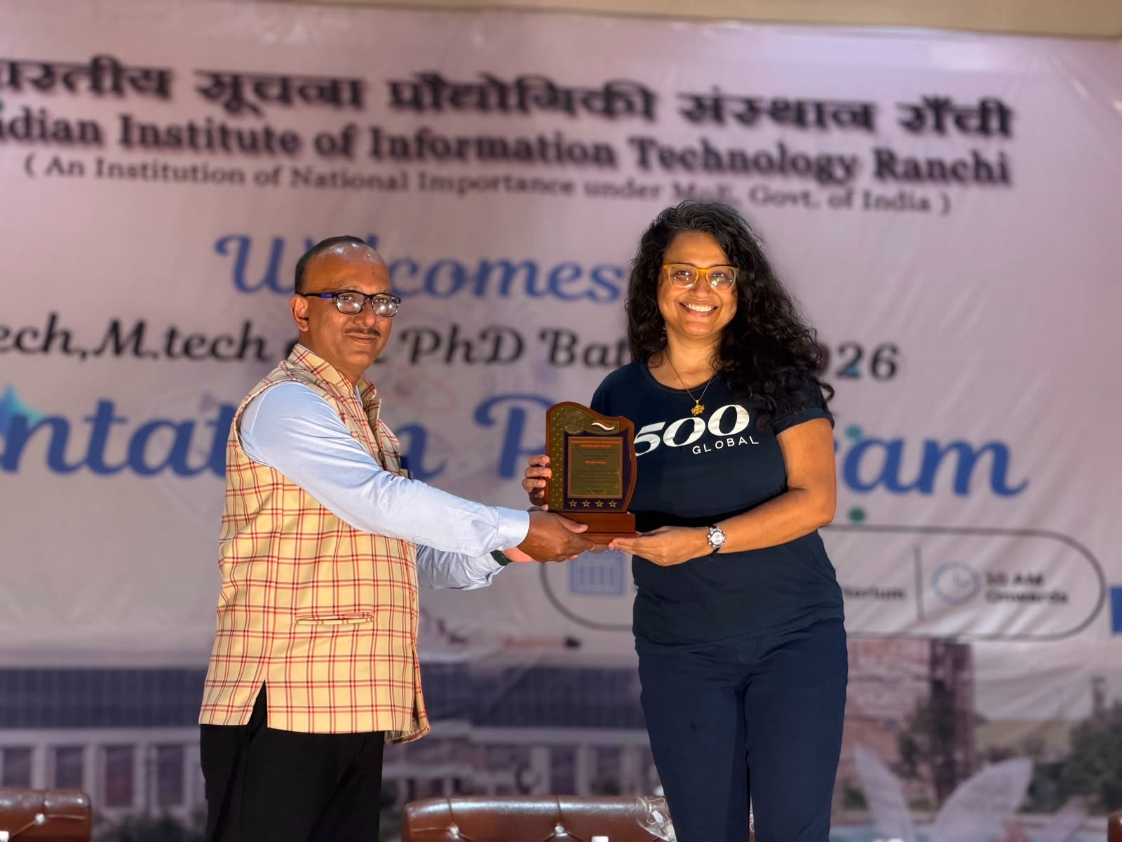 Felicitated by IIIT Ranchi